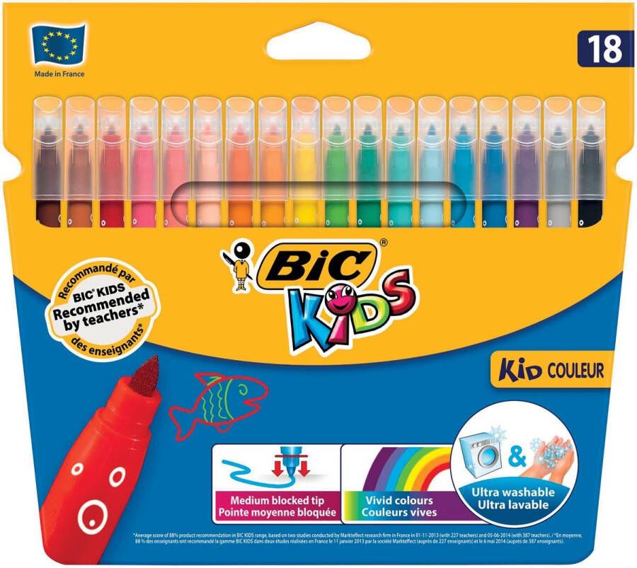 Bic Kids Bic viltstift Kid Couleur 18 stiften