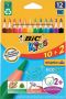 Bic Kids Evolution Triangle kleurpotloden etui 10 + 2 gratis - Thumbnail 1