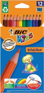 Kleurpotlood Bic kids ecolutions evolution 12 potloden in kartonnen doos