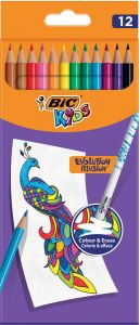 Bic Kids kleurpotlood Illusion Evolution etui van 12 stuks