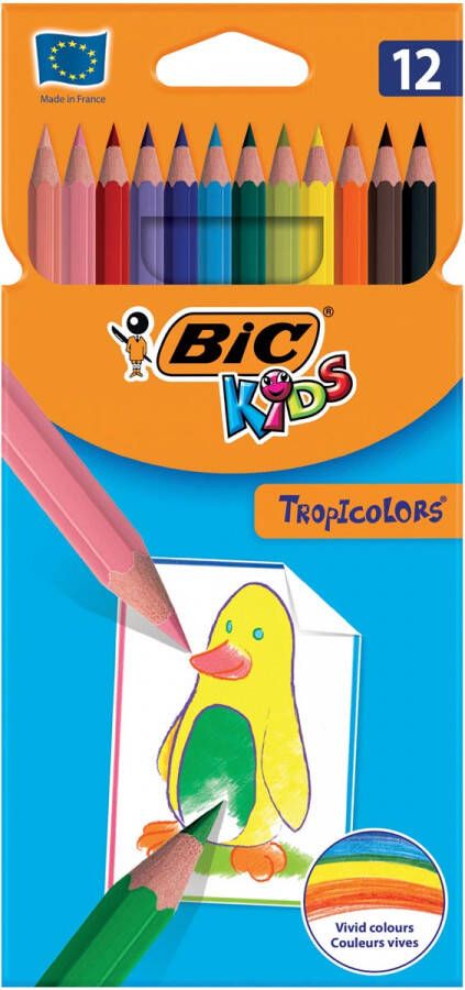 Bic Kids kleurpotlood Tropicolors etui van 12 stuks