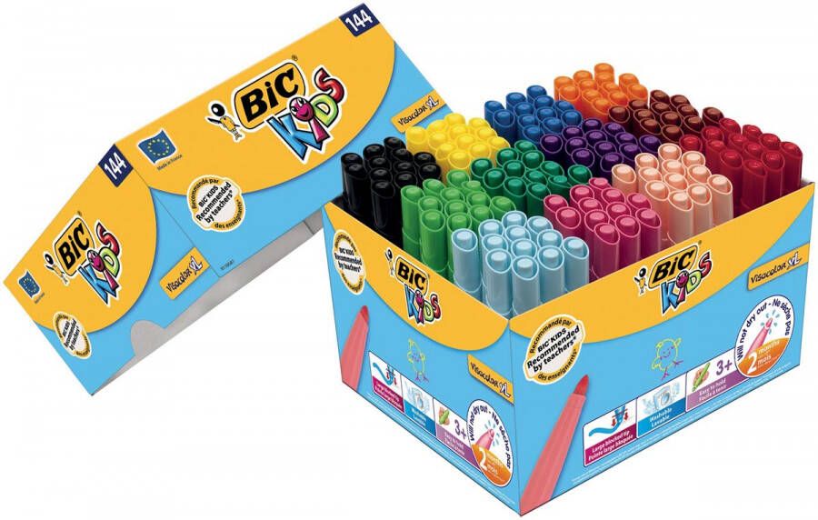 Bic Kids vilstift Visacolor XL Ecolutions doos met 144 stuks