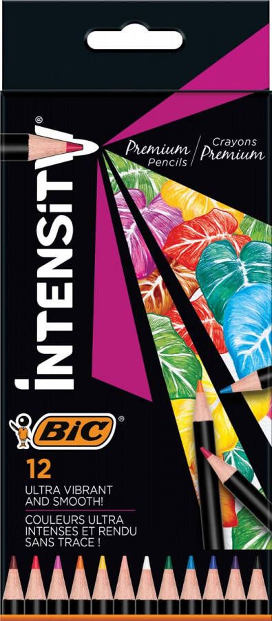 Bic Kleurpotloden Intensity Premium etuiÃƒ 12 kleuren