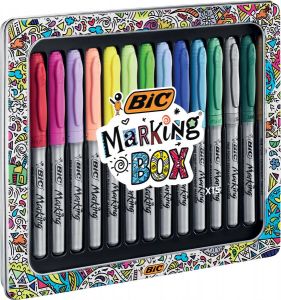 Bic Marking Box 15 delig in geassorteerde kleuren