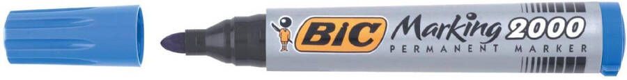 Bic permanent marker 2000-2300 blauw schrijfbreedte 1 7 mm ronde punt