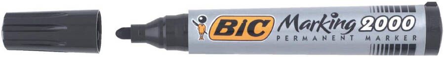 Bic permanent marker 2000-2300 zwart schrijfbreedte 1 7 mm ronde punt