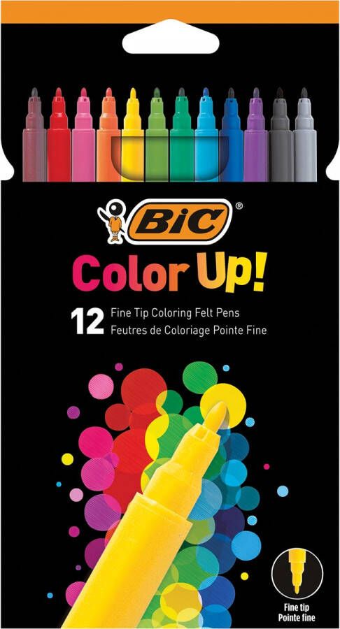 Bic viltstiften Color Up kartonnen etui met 12 stuks