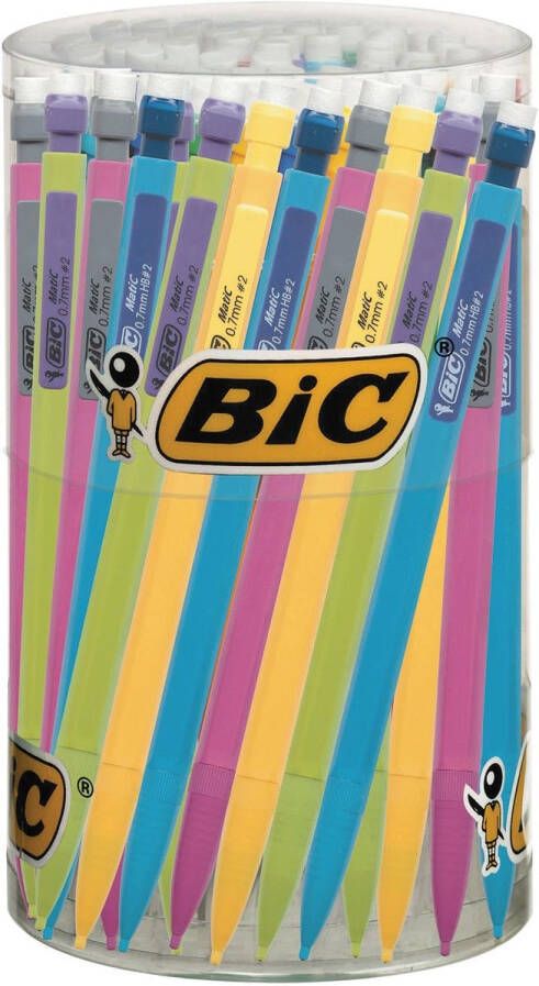 Bic vulpotlood Matic Fun in geassorteerde kleuren display van 60 stuks