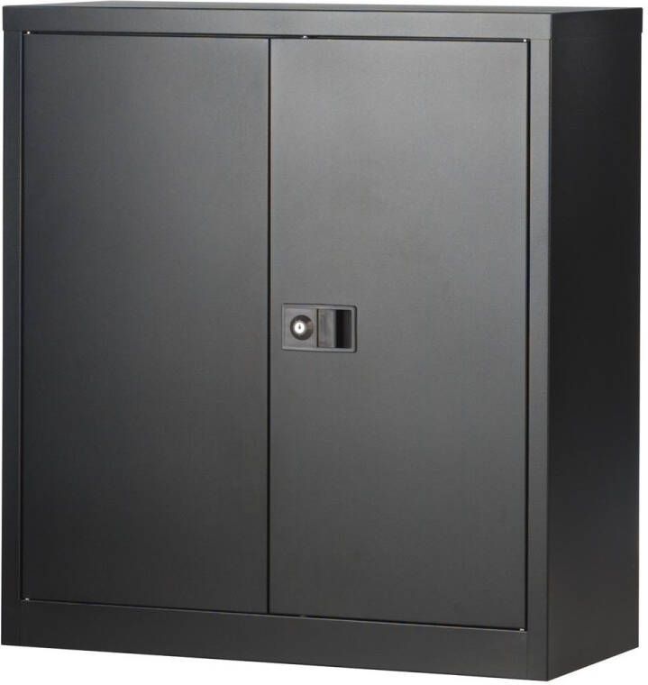 Bisley draaideurkast ft 100 x 91 4 x 40 cm (h x b x d) inclusief 1 legbord zwart