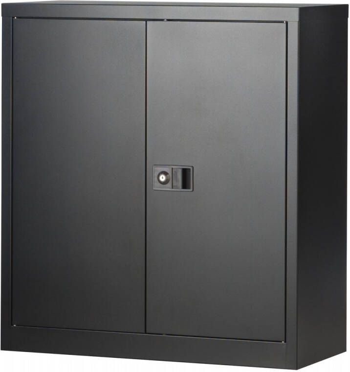 Bisley draaideurkast ft 100 x 91, 4 x 40 cm(h x b x d ), inclusief 1 legbord, zwart online kopen