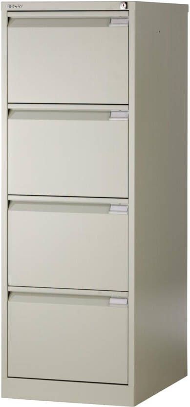Bisley hangmappenkast ft 132 1 x 47 x 62 2 cm (h x b x d) 4 laden grijs