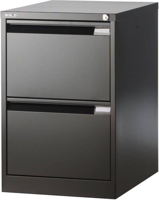 Bisley hangmappenkast ft 71 1 x 47 x 62 2 cm (h x b x d) 2 laden zwart