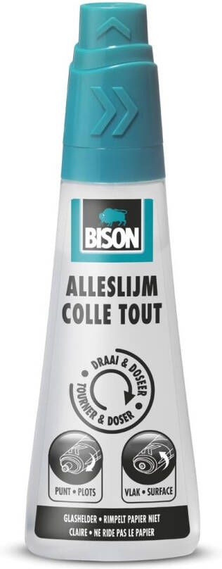 Bison alleslijm Draai & Doseer 90 ml flacon