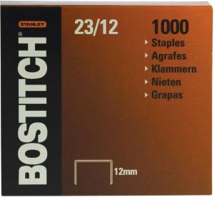 Bostitch nietjes 23-12-1M 12 mm verzinkt voor B310HDS 00540 HD-23L17 HD-12F