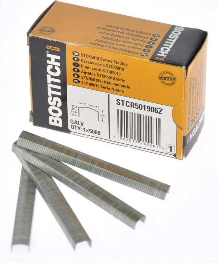 Bostitch nietjes STCR5019 6 mm doos van 5.000 nietjes