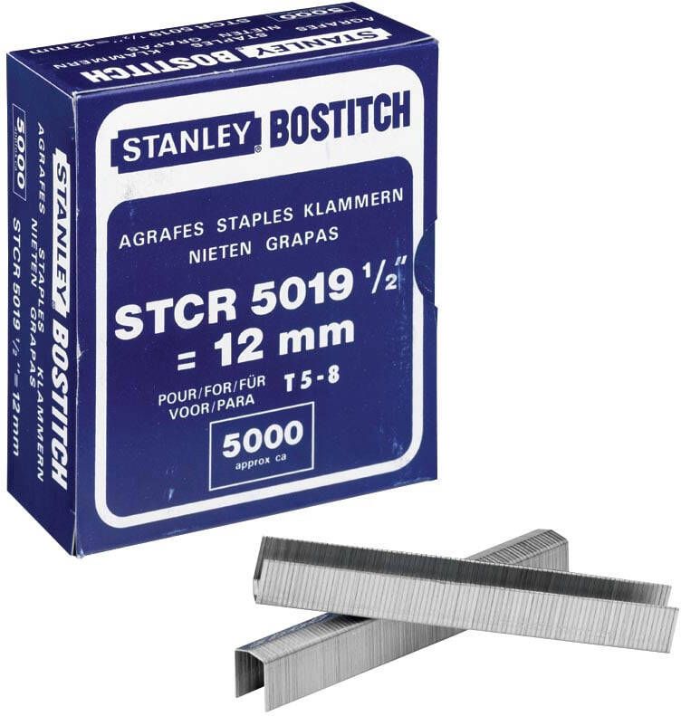 Bostitch Nietjes STCR501912E (12 mm) voor PC8000 doos van 5.000 nietjes