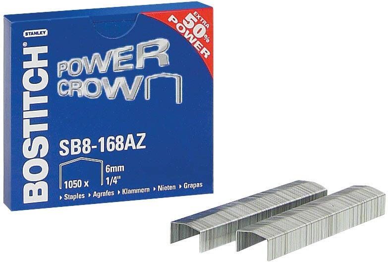 Bostitch nietjes voor B8R B8HC B8E B8HDP en B8P doos van 1.050 nietjes SB8-168E (6 mm)
