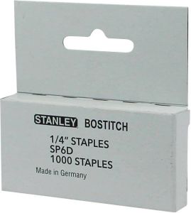 Bostitch Nietjes voor T10 6 mm doos van 1.000 nietjes
