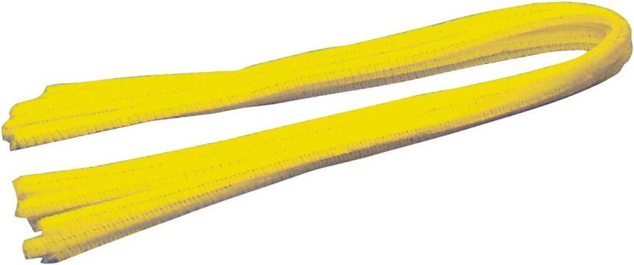 Bouhon chenilledraad geel pak van 10 stuks