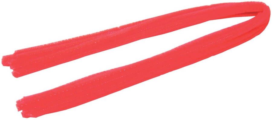 Bouhon chenilledraad rood pak van 10 stuks