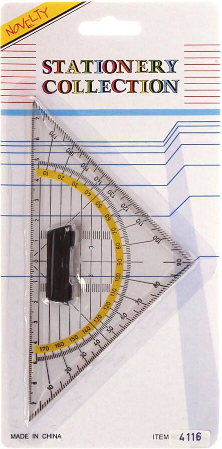 Bouhon geodriehoek met handvat 22 cm