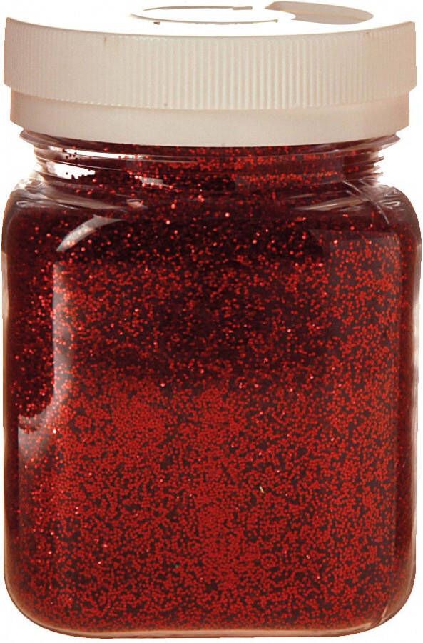 Bouhon Glitterpoeder pot van 115 g rood
