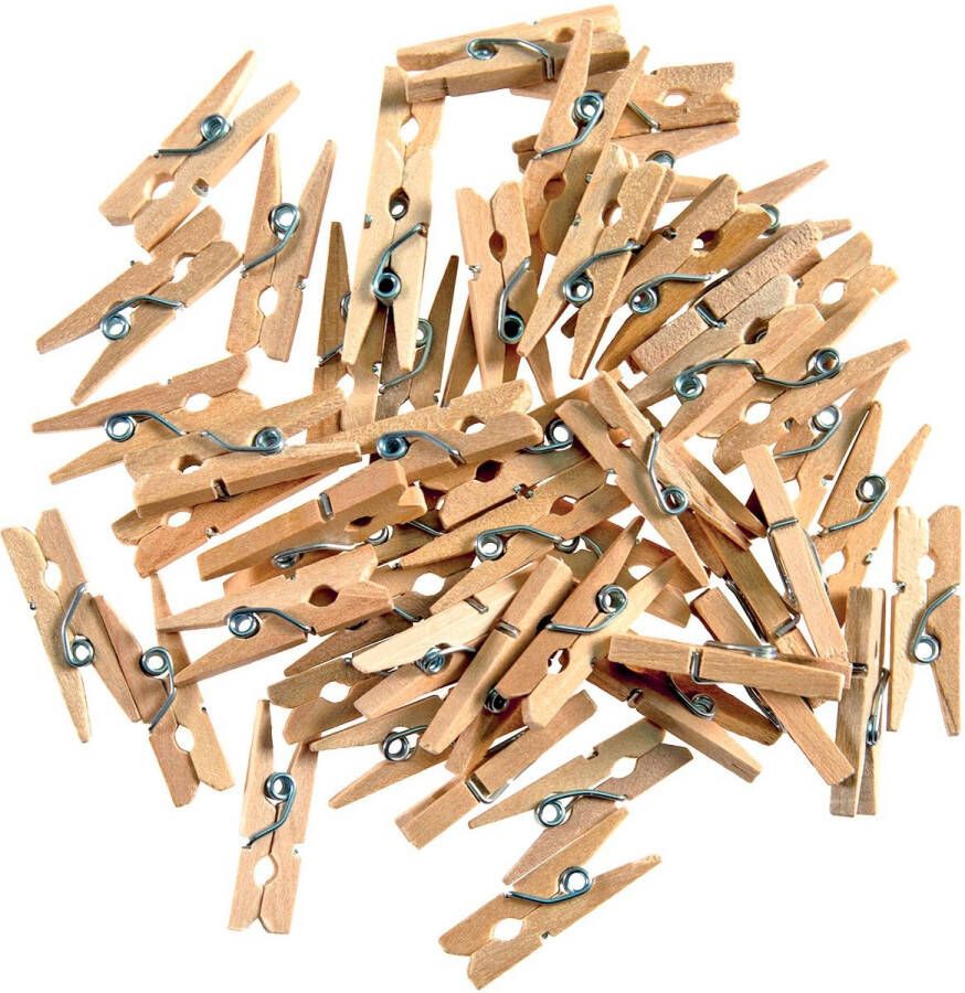 Bouhon mini wasknijper zakje van 48 stuks