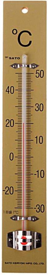 Bouhon thermometer 25 x 4 cm hout
