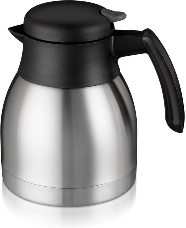 Bravilor Thermoskan dubbelwandig 1 liter RVS zwart