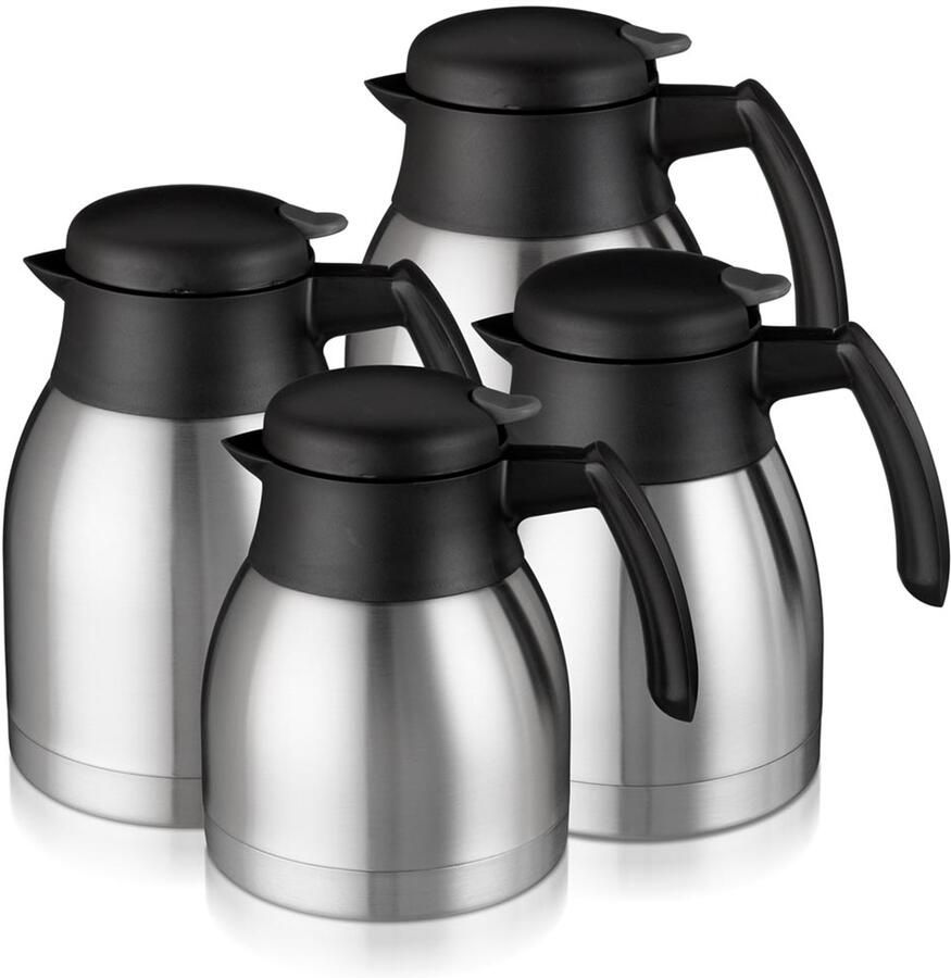 Bravilor Thermoskan dubbelwandig 2 liter RVS zwart