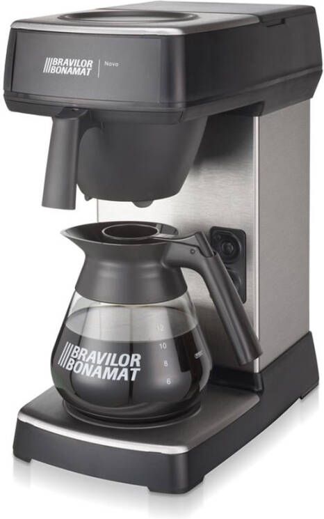 Bravilor Bonamat filterkoffieapparaat Novo met glazen koffiekan