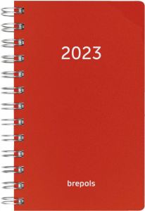 Brepols agenda Breform Polyprop 6 talig rood 2023