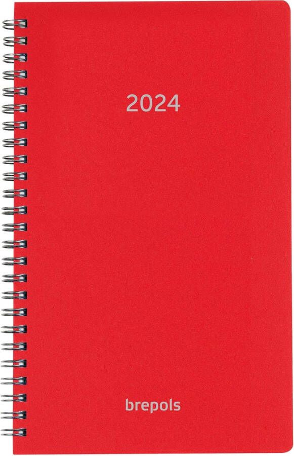 Brepols agenda Breform Polyprop 6-talig rood 2026