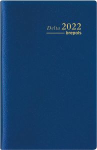 Brepols agenda Delta Seta 6 talig blauw 2023