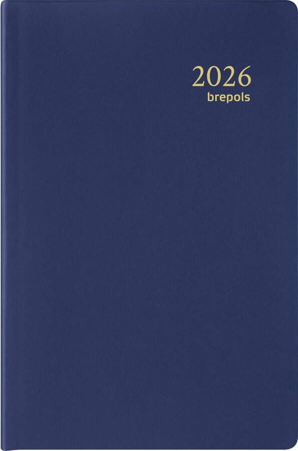 Brepols agenda Delta Seta 6-talig blauw 2026