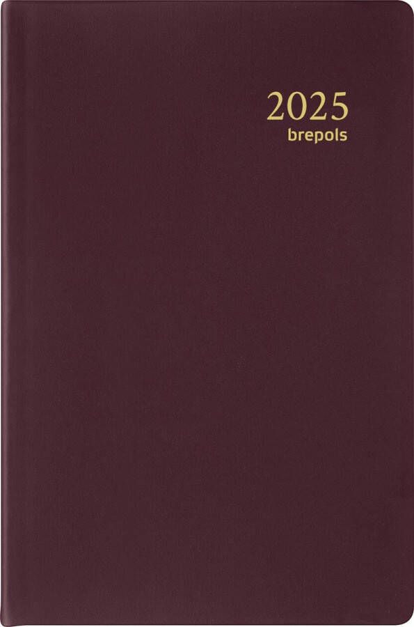 Brepols agenda Delta Seta 6-talig bordeaux 2026