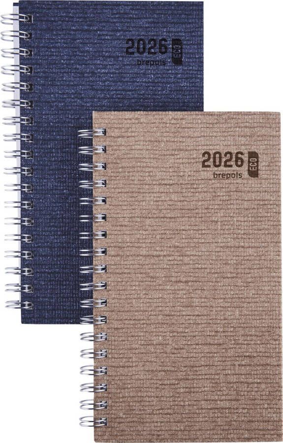 Brepols agenda Ecorama Kazar assorti 2026 spiraalgebonden