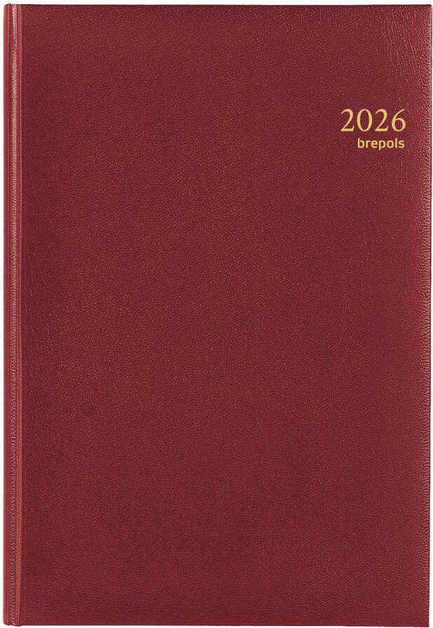 Brepols Agenda 2026 Omega Lima 7dagen 2pagina's bordeaux - Foto 1