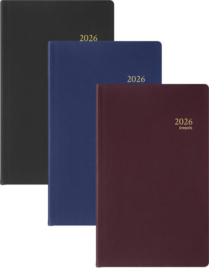 Brepols Agenda 2023 Breplan Seta 7dag 1pagina assorti zw brd bl - Foto 2