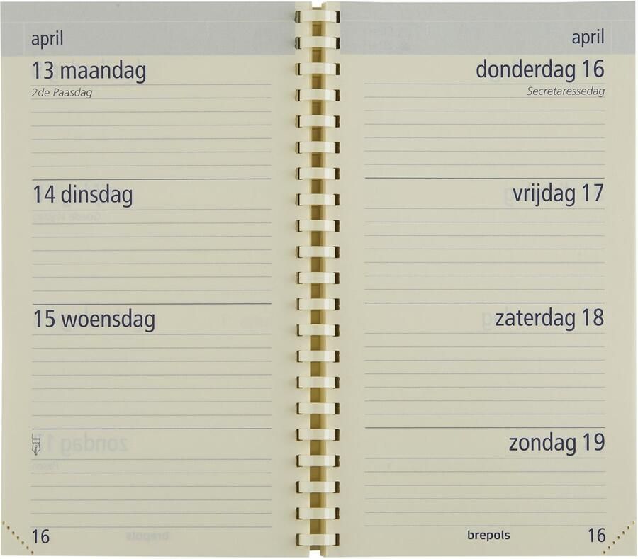 Brepols Agendavulling 2027 Optivision Pocket 7dagen 2pagina's
