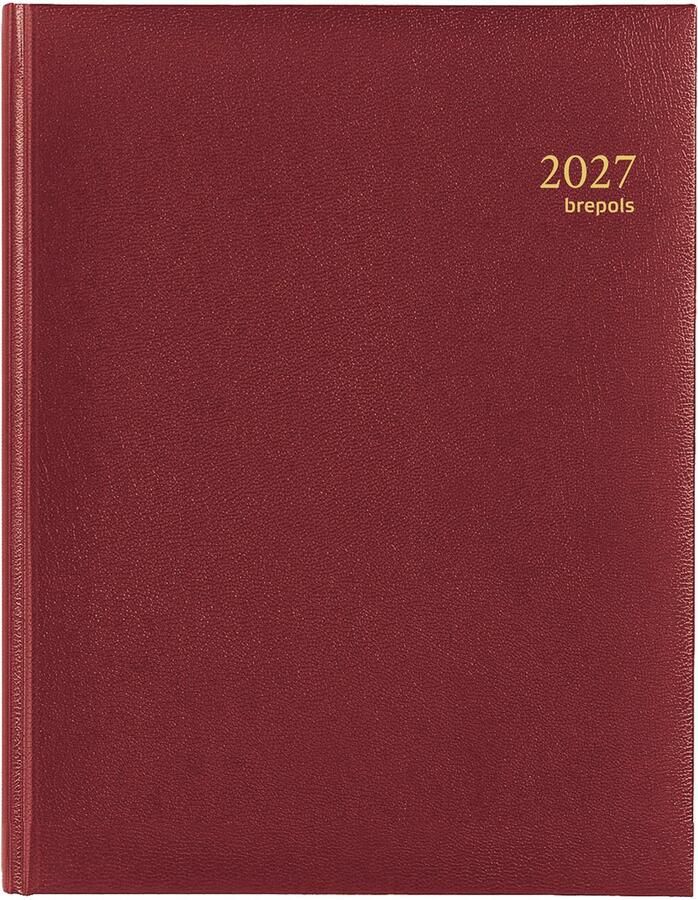 Brepols Agenda 2027 Timing Lima 7dagen 2pagina's viertalig bordeaux