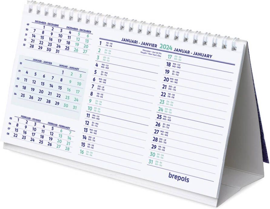 Brepols bureaukalender 2024