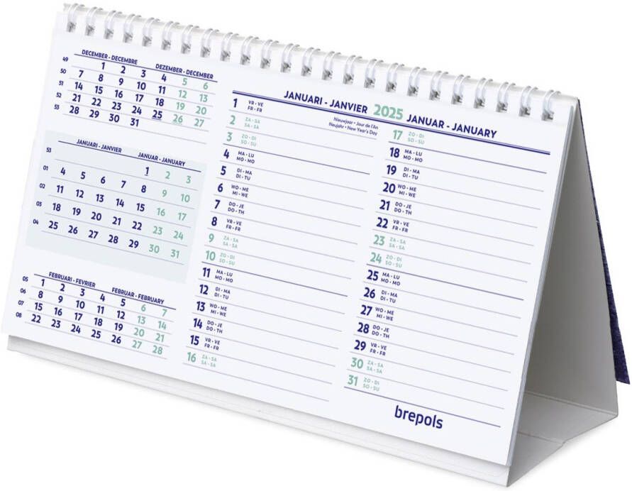 Brepols Bureaumaandkalender 2024 210x125mm