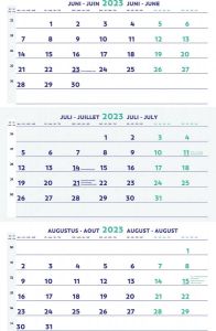 Brepols driemaandskalender 2023