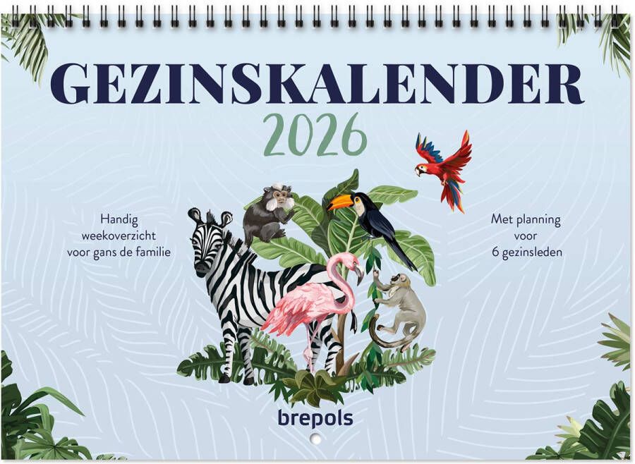 Brepols gezinskalender weekoverzicht Nederlandstalig 2026 - Foto 2