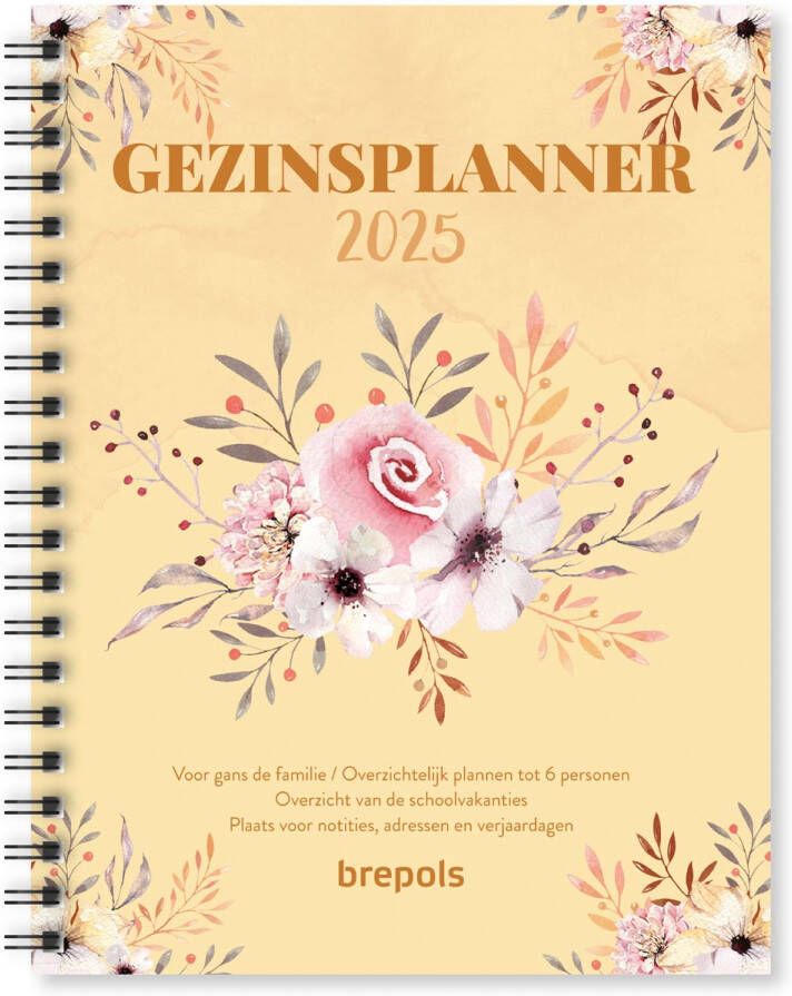 Brepols gezinsplanner 12 maanden Nederlandstalig 2026