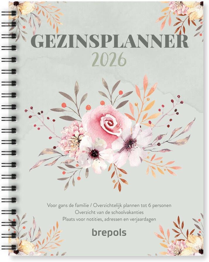 Brepols gezinsplanner 12 maanden Nederlandstalig 2026