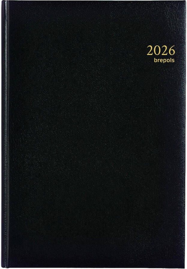 Brepols Agenda 2026 Omega Lima 7dagen 2pagina's zwart - Foto 2