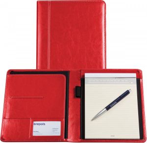 Brepols Palermo schrijfmap ft A5 rood met notitieblok