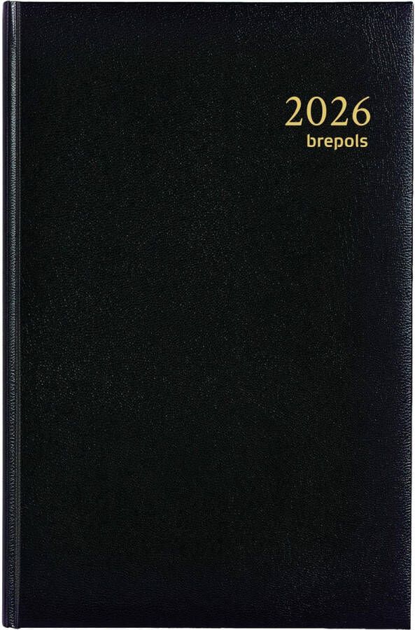 Brepols Agenda 2026 Saturnus Lima 7dagen 2pagina's zwart - Foto 2